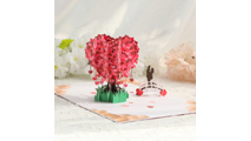 Custom 3D Pop-Up Valentine's Day Heart Card - Thank You Greeting Card1