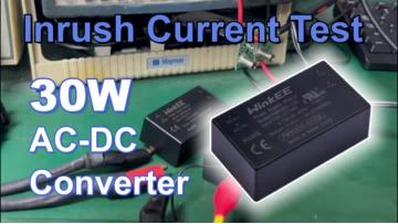 WinkEE TM-K030VH 30W AC-DC Converter Inrush Current Test