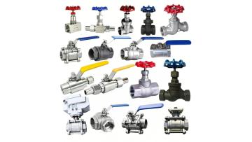 2-Piece Full Port Threaded Ball Valve with Handle, Female NPT