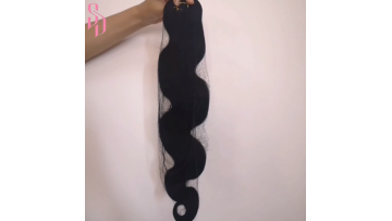 Virgin Body Wave 100% Human Hair Extension Raw Weft Hair Bundles Brazilian Natural Remy Hair Vendors1