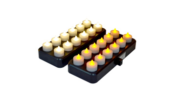 Inductive rechargeable led flameless tealight
