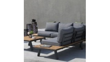 Free sample furniture modern High density sponge Metal  Aluminum alloy  Waterproof Garden Hotel Patio Outdoor sofa1