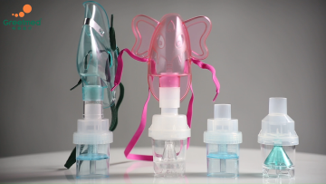 Disposable Adult Nebulizer Oxygen Mask kit with Tubing and Nebulizer Mask1