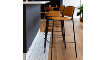 free sample wholesale household coffee house ironwork  Leather cushion home  bar dining kitchen restaurant  high bar chair1