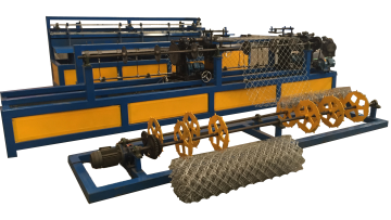 Fully automatic diamond Gi pvc double wire mesh chain link fence weaving net fencing making machine factory price India1