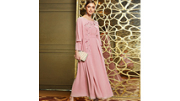 Hot Selling 2023 Wholesale High Quality Pink Women Abaya Dubai Muslim Dresses Elegant Abaya Hand Work Crystal Ethnic Clothing1