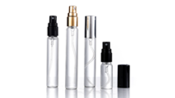 Wholesale 5ml 8ml 10ml 15ml Atomizer Vials Mini Perfume Sample Glass Bottle With Gold/sliver Spray Pump Mini Tester Bottles1