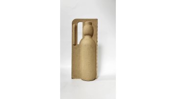 Moulded pulp wine shipper,paper wine shipper,biodegradable tray container1
