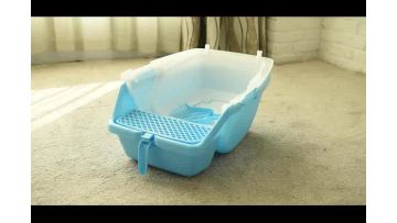 Wholesale Plastic High quality indoor cat litter box Cat Toilet1