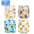 EezKoala 4PCS/Set Eco-friendly Cloth Diaper Fast Dry Cloth Baby Diapers Reusable&Washable Cloth Diaper Insert Nappy