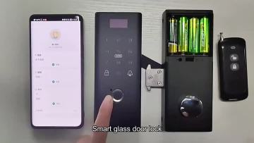  Smart Fingerprint Glass Door Lock DHG002 