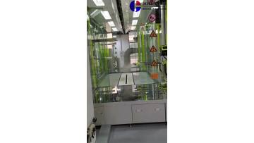 Tempered glass powder spray booth