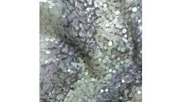 2021 new high quality color sequined mesh  roll women's evening dress fabric1