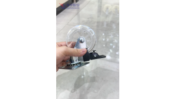 Transparent caster wheels