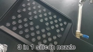 Wholesale Bathroom ABS 3 in 1 Nozzles Bath Shower Black Finishing Overhead Rainfall Shower Heads1