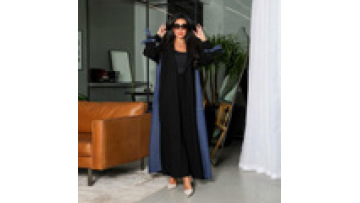 Eid New Arrival Islamic Clothing Fashion Abaya Women Muslim Dress Cardigan Long Sleeve Denim Robe Abaya Dubai 20251