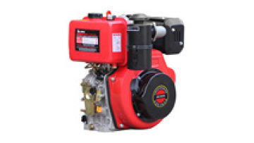 186FA 10HP Air-cooled spline shaft electric start diesel engine1