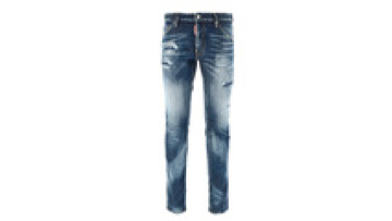 Custom Distressed Ripped Stacked Jeans For Men Plus Size Tassels Denim Jeans Pants Men1