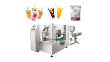 CE Futomatic Stand up Pouch Fruit Juice Ketchup Filling Packing Machine  Doy Sauce  Liquid Premade Bag Packing Machine1