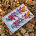 Simulacióncon Plumas Pintadas Decoración de Mariposas Pila Decoración de Terraza y Talcón Decoración de Jardinería Butterflysil
