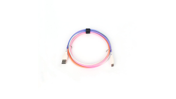 Data Transfer 1.5m 2m Usb 2.0 To Usb C Cable Quick Charge Rainbow Color
