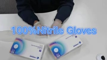 Yanfang White Nitrile Gloves