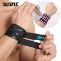 AOLIKES 1PCS Thin Gym Wrist Wraps Wristband Bandage for Basketball badminton tennis Equipment Hand wrist Support Carpal Tunnel