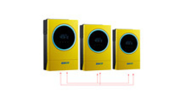 EASUN POWER 230vac MPPT 120A Solar Charger PV 450vdc LED Ring Lights Touch Button 48V Hybrid Solar Inverter 15KW Three Phase1