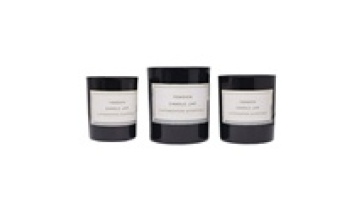 Wholesale Empty Glass Candle Jar With Wooden Lid Colorful Frosted Amber Black Empty Glass Candle Jar With Bamboo Lid Box1