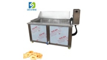 Automatic Discharging Industrial Banana Chips and Eggplant Strip Frying Machine1