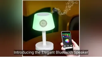 Elegant Bluetooth Speaker with Quran Recitation and Soft Night Light Quran Player1