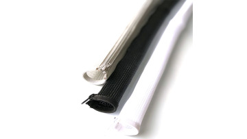 Zipper braided mesh tube
