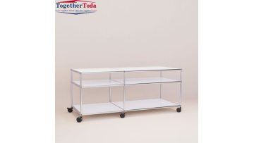 13-0318 Minimalist 3-Shelf Wheeled Display & Storage Rack