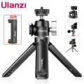 Ulanzi U-Vlog lite Mini Tripod with 360° Ball Head & Cold Shoe Selfie Stick Tabletop Tripod for Camera iPhone Android Phone DSLR