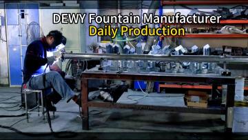 DEWY custom-made fountain for daily production