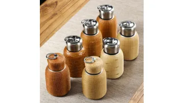Handmade Bamboo Woven Cups, Bamboo Silk Insulated Cups, Portable Water Bottles1