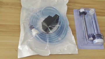 trocar and smoke evacuation filter tube