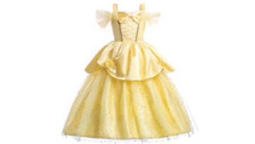 Belle Princess Dress Halloween Party Cosplay Clothes Beauty and the Beast Costume Carnival Vestidos Kids Floral Ball Gown1