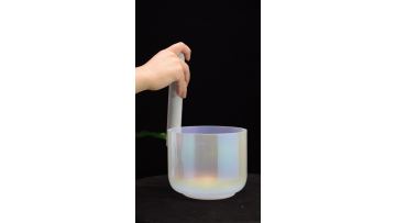 Q're clear crystal singing bowl