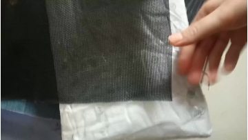 grey black PVC coated black pet screen mosquito net anti scratch1