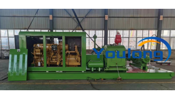 rig with power swivel, hydraulic slips, iron rough