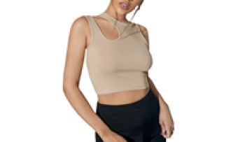 Ladies Summer Custom Ribbed Hollow Out Crop Tank Top Tops for Women 20221