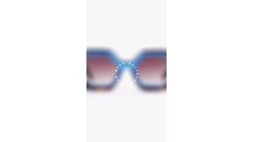 Hexagon and irregular Dimensional acetate Female S