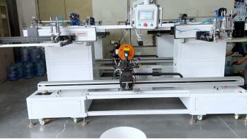 paint bucket automatic UVLED colors screen printing machine