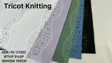Free shipping cloths Knitted dress Fabric jacquard  crinkle tricot fabric textile raw material mattress1
