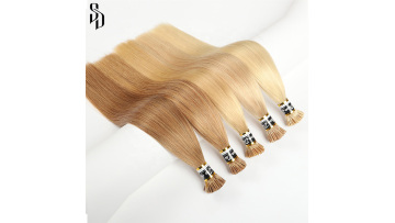 natural i tip hair extensions Wholesale cuticle aligned virgin remy hair extension keratin itip human hair extensions vendors1