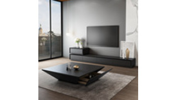 Nordic Light Luxury Minimalist Living Room TV Cabinet Coffee Table Combination Square Tea Table Modern Unique Design TV Cabinet1