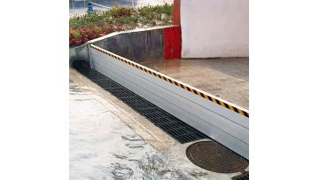 aluminum flood barrier installation
