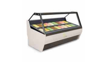 Showcase High Quality Fridge Freezer Chiller Glass Shop Ice Cream Counter Desk Freezer Refrigerate Pastry Fridge Supermarket1