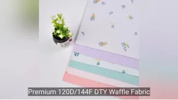 Premium 120d/144f DTY Waffle Fabric for Comfortable Pajamas1